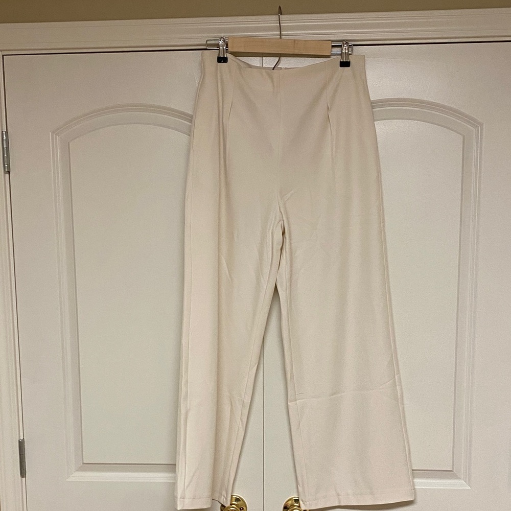 Elegant Cream Women's Pants